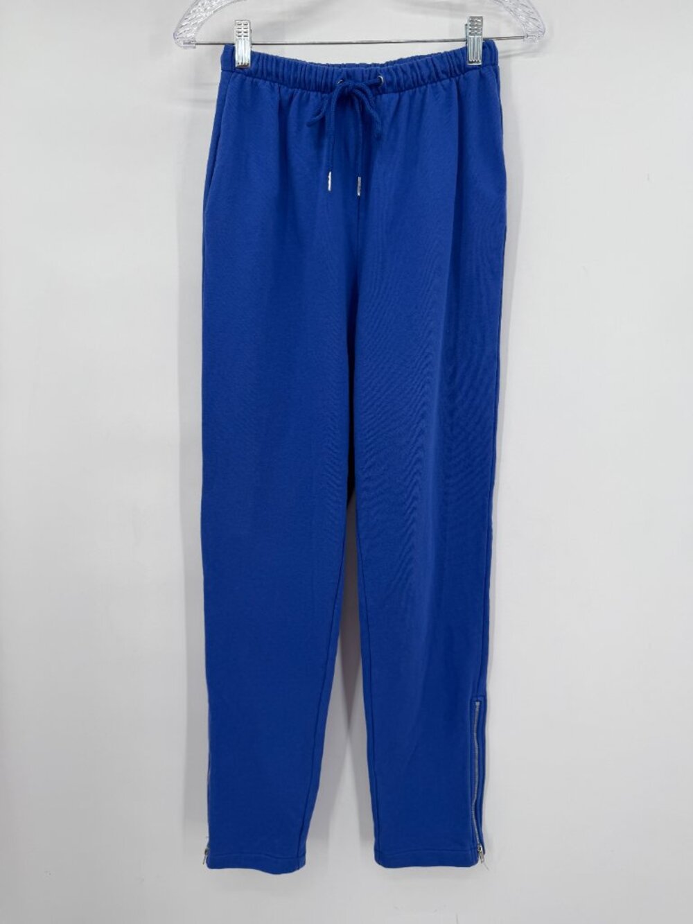 Superdown Missy Women’s M Cobalt Blue Zip Jogger Pants Drawstring